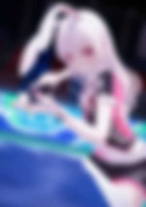 Anime,Anime girls,Digital art,Artwork,2d,Portrait display,Vertical,Bae.c,Table tennis,White hair,Violet eyes,Animal ears,Bunny girl,HD Wallpaper