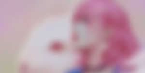 Digital art,Rabbits,Earring,Blue eyes,Pink hair,Women,Anime,HD Wallpaper