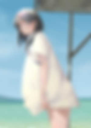 Vertical,Anime,Anime girls,Sea,White shirt,Long hair,Black hair,HD Wallpaper