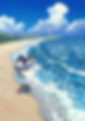 Potg,Anime girls,Illustration,Artwork,Vertical,Sea,White dress,Long hair,Sea side,Waves,Beach,Water,HD Wallpaper