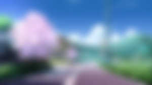 Japan,Anime,Clouds,Street,House,Trees,Sky,Plants,Cherry blossom,HD Wallpaper