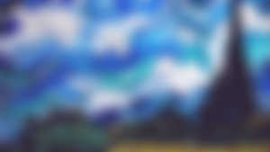 Vincent van gogh,Clouds,Cypress,Shrubbery,Blue,Artwork,Painting,Classic art,HD Wallpaper
