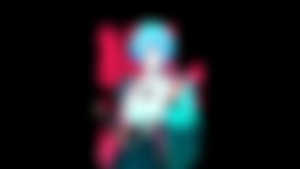 Neon genesis evangelion,Women with swords,Katana,Akira,Short hair,Aqua hair,Kanji,Blue jacket,Ayanami rei,Anime,Anime girls,Black background,Minimalism,Vinne,HD Wallpaper
