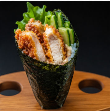 Hand roll ayam katsu