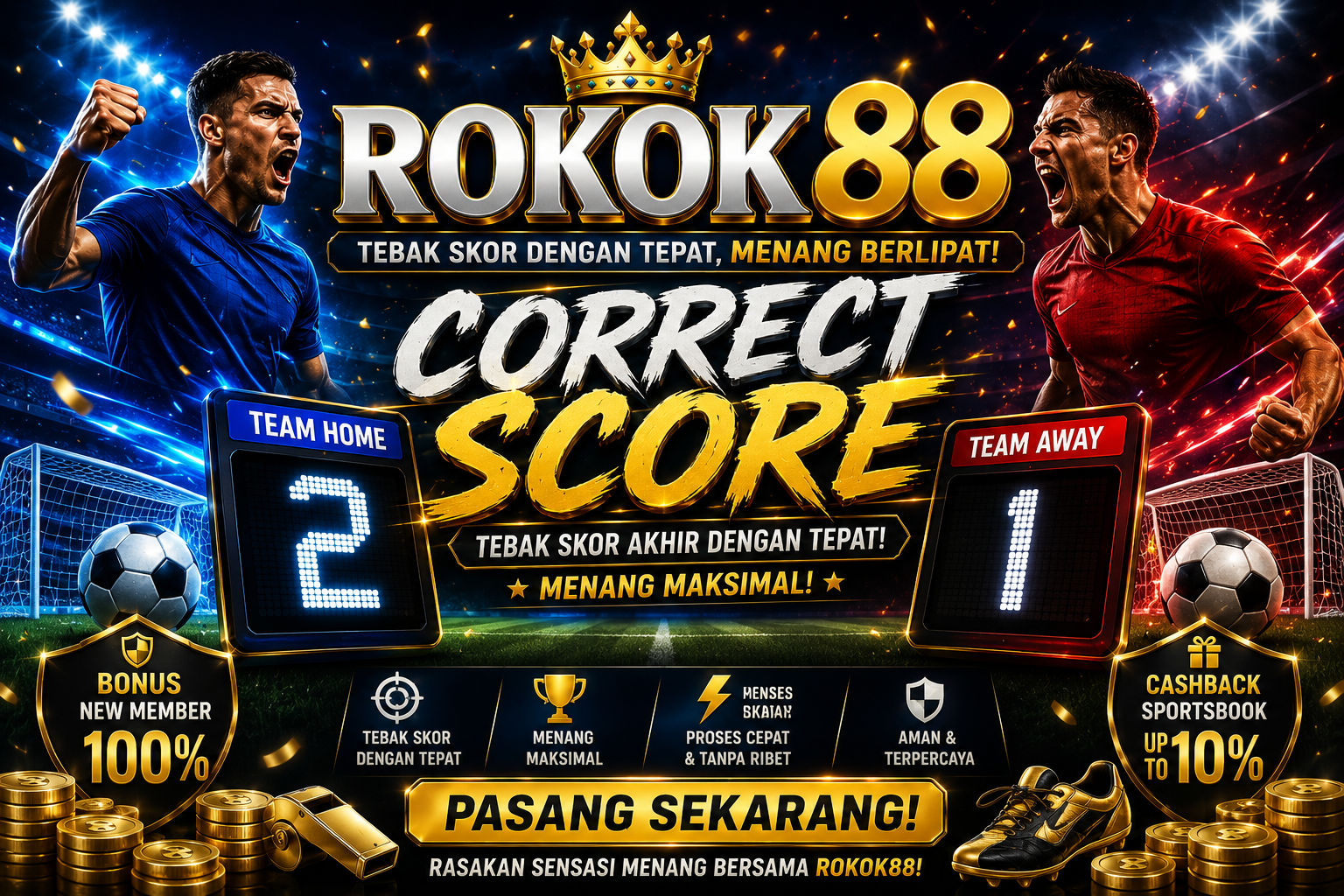 rokok88 Correct Score betting interface