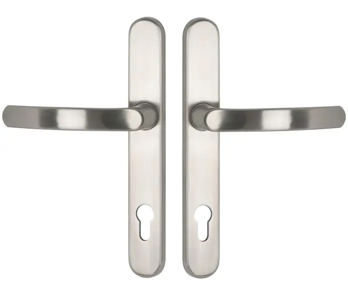 1955/2082 - Komplet klamek na szyldzie 35 mm, stal szlachetna