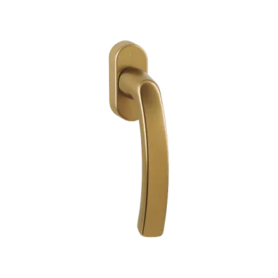 Luxembourg - Klamka okienna Secustik z aluminium w kolorze starego złota