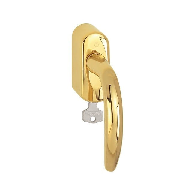 Atlanta SecuSelect - Klamka okienna z kluczykiem z mosiądzu Resista, Secustik