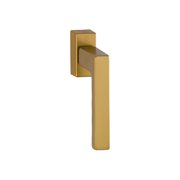 Toulon - Klamka okienna z aluminium, kolor stare złoto, Secustik 32-42 mm