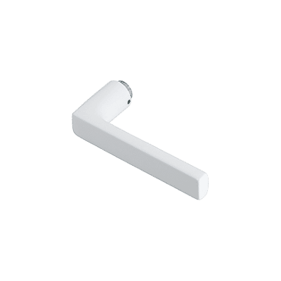 Dallas - Rączka klamki z aluminium z otworem na trzpień, biały