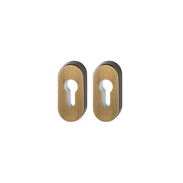 Komplet rozet na wkładkę M55S-SR z mosiądzu, brązowiony F73