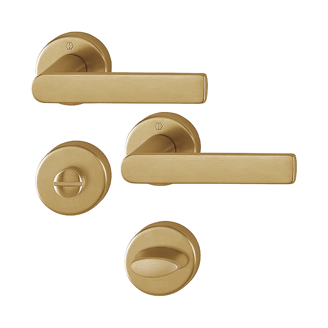 Los Angeles - Klamki z okrągłym szyldem do WC, F78-1 Resista