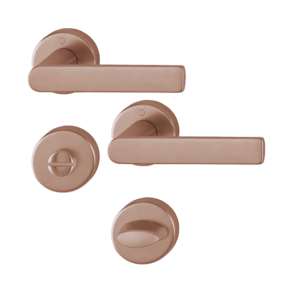 Los Angeles - Klamki z okrągłym szyldem do WC, F84-1 Resista