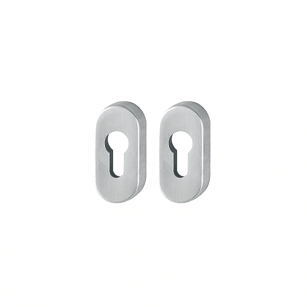 Komplet rozet E55S ze stali nierdzewnej do drzwi profilowych