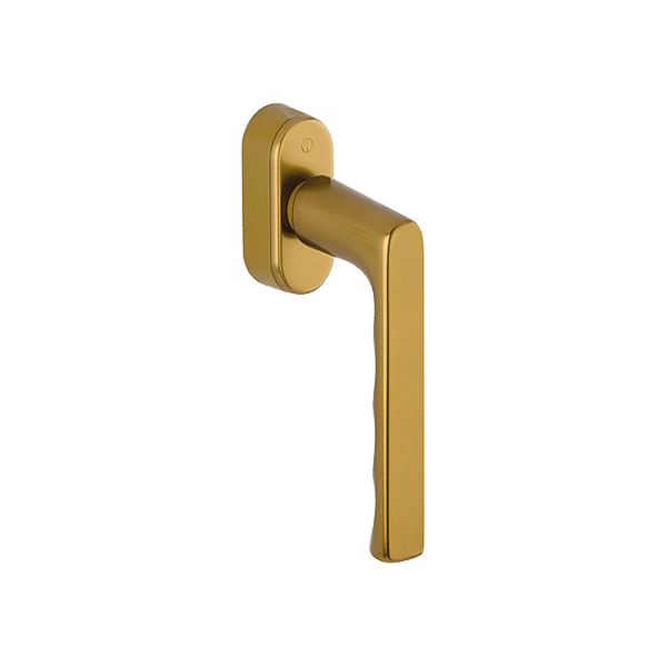 Hamburg SecuForte - Klamka okienna, kolor stare złoto