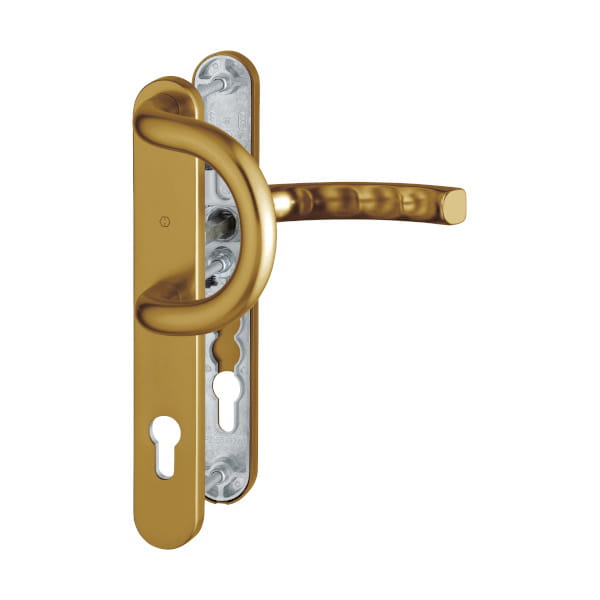 Liege - Handle Set on 36 mm Plate, Aged Gold