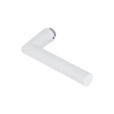 Amsterdam - Rękojeść do szyldu z aluminium z otworem na trzpień, biały