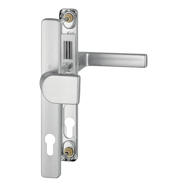 Austin - Komplet pochwyt-klamka na szyldzie 30 mm, imitacja stali szlachetnej