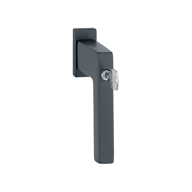 Austin Secu100 - Klamka okienna zamykana kluczykiem, kolor czarny