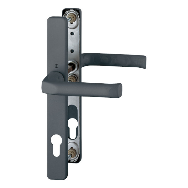 London - Komplet klamek na szyldzie 30 mm, z aluminium, kolor antracyt