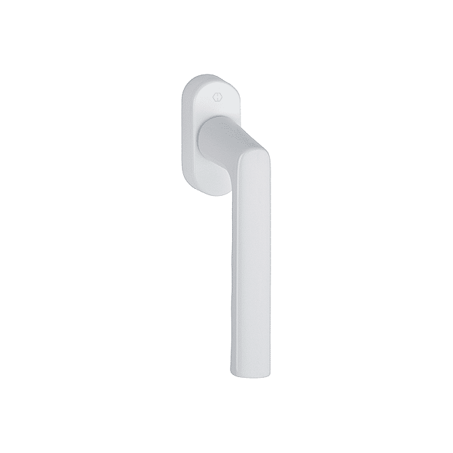 Hamburg - Window Handle in Aluminium, White Color