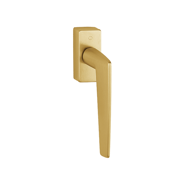 Macau - Window Handle, Brass, Gold, Resista, Secustik 32-42 mm