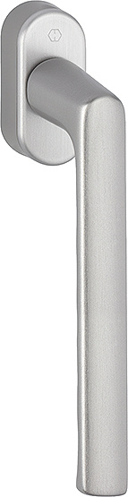 Hamburg - Klamka PSK z aluminium, Secustik i VarioFit, kolor stali szlachetnej mat F31-1