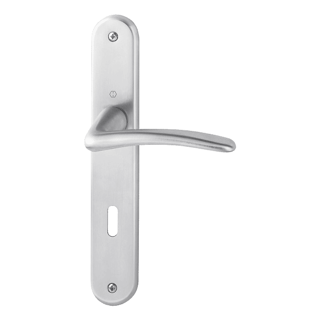 Istanbul - Komplet klamek mosiężnych, satynowy chrom