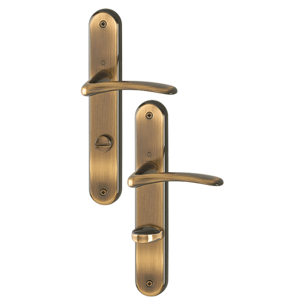 Istanbul - Brass Handle Set, WC, Bronzed Brass