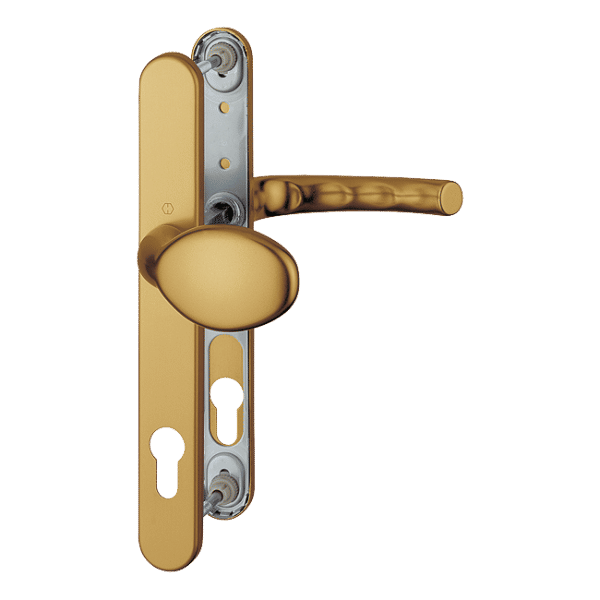 Tokyo - Komplet pochwyt-klamka na szyldzie 30 mm, kolor stare złoto