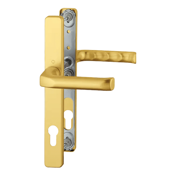 London - Complete set of door handles 30 mm, aluminum, gold F3