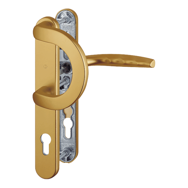 Atlanta - Komplet pochwyt-klamka na szyldzie 36 mm, kolor stare złoto