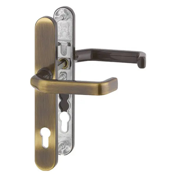 Liverpool - Komplet klamek na szyldzie 36 mm, mosiądz brązowiony F73