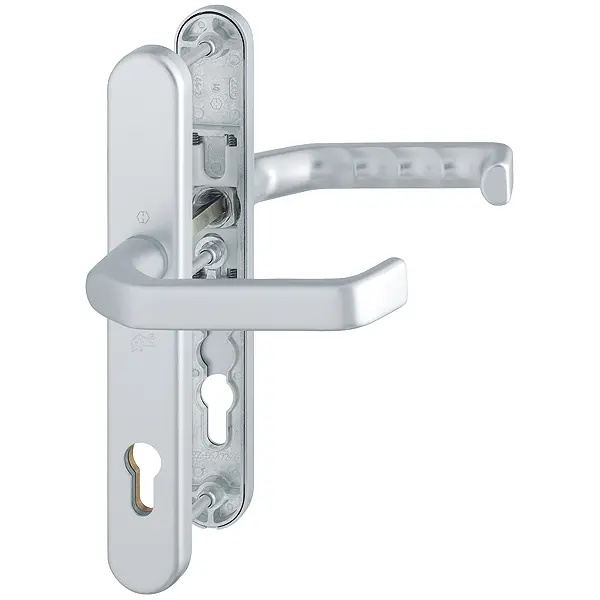 Liverpool - Komplet klamek SKG na szyldzie 36 mm, kolor srebrny  F1-2