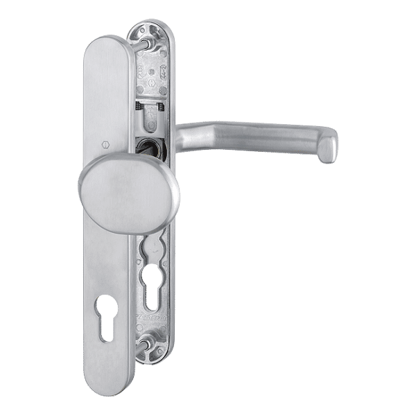 Liverpool - Komplet pochwyt-klamka na szyldzie 36 mm, stal szlachetna