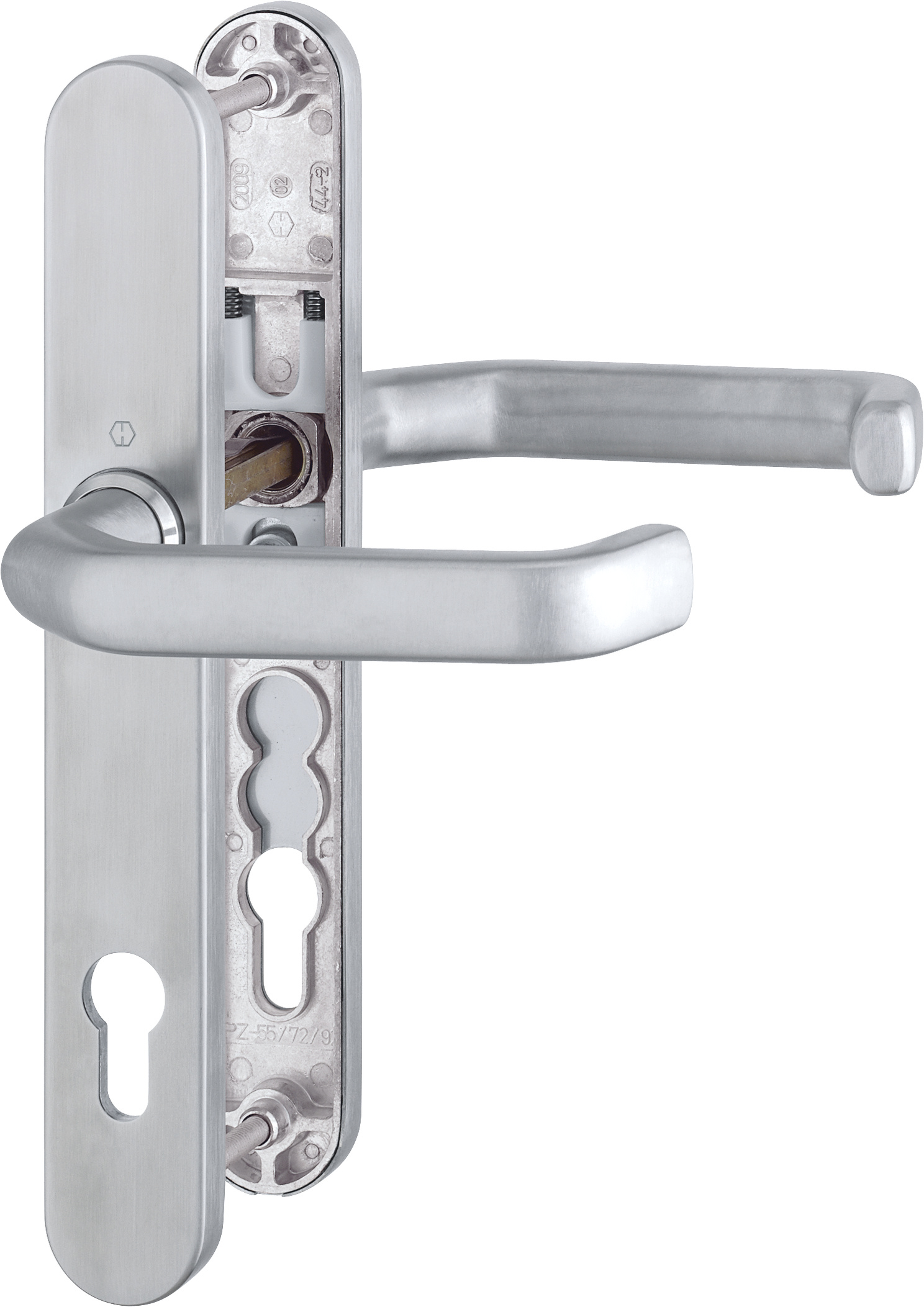 Liverpool - Komplet klamek na szyldzie 36 mm, stal szlachetna