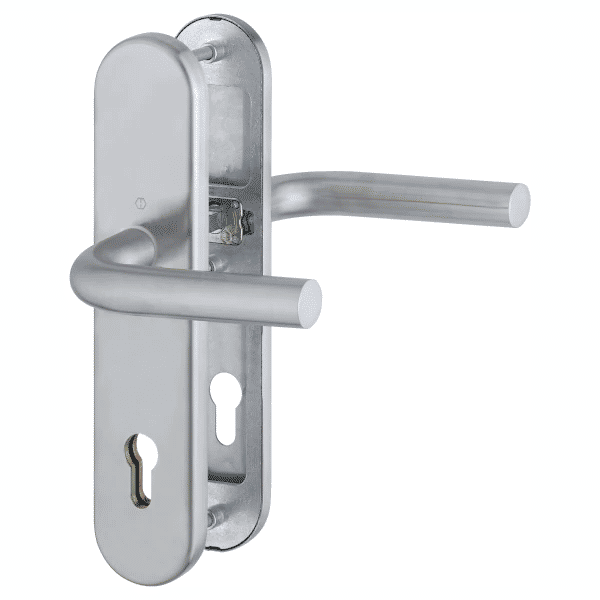 HOPPE Bonn Stainless Steel Door Handle Set for Exterior Doors