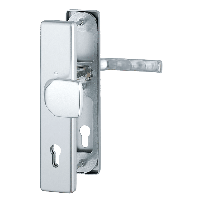 Pochwyt-klamka London długi szyld, kolor srebrny F1