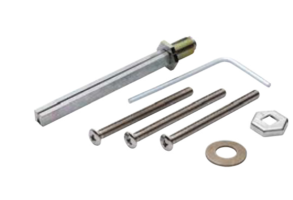 Zestaw mocujący do okuć ochronnych ES1/ES2 (gałko/klamka), z dzielonym trzpieniem FDW