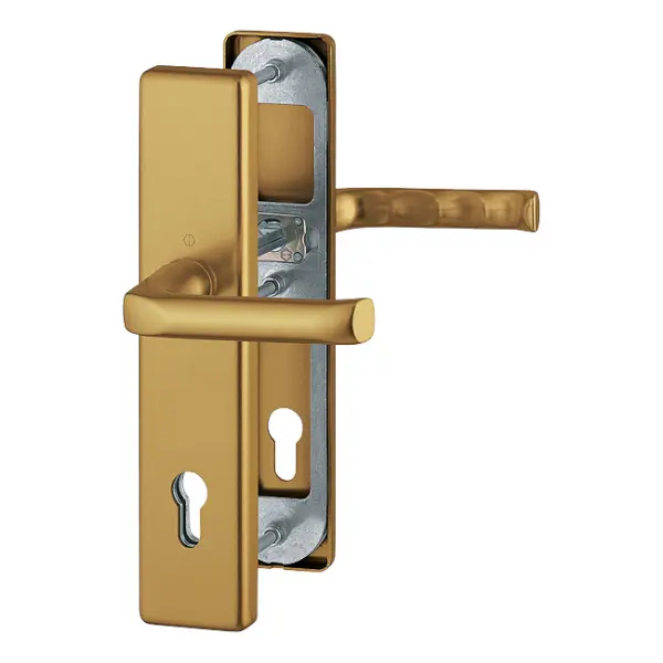 Klamka-klamka London długi szyld kolor starego złota, 66-76 mm