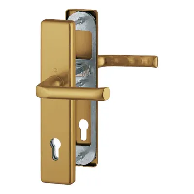 Klamka-klamka London długi szyld kolor starego złota, 66-76 mm