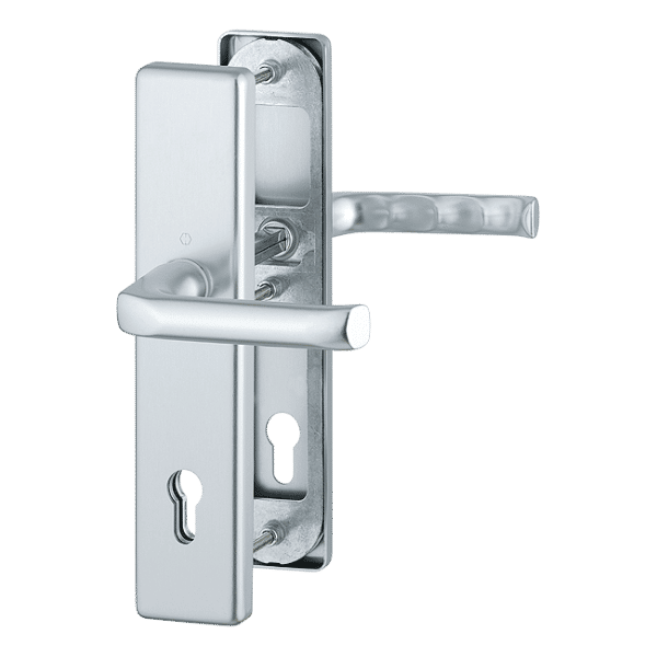 HOPPE London Handle Long Plate Silver, 66-76 mm