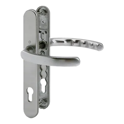 Luxembourg - Komplet klamek na szyldzie 36 mm, kolor stalowy