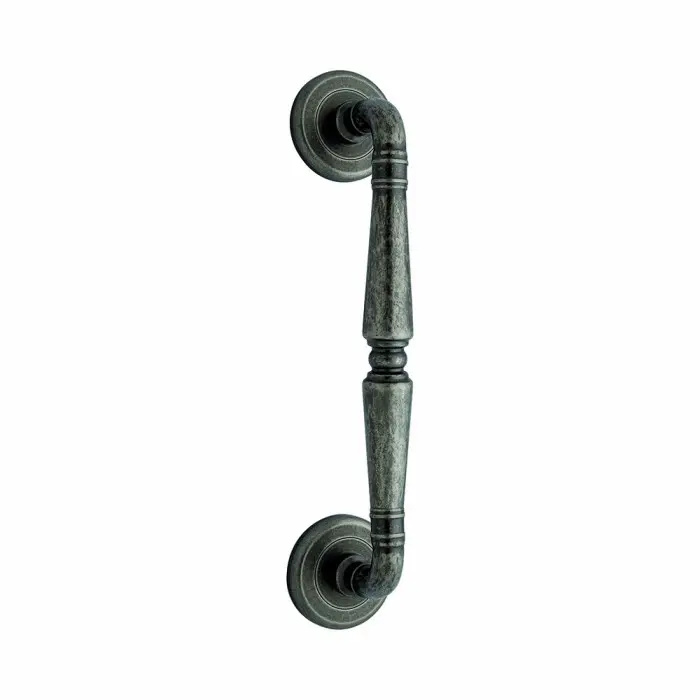 Ginevra - Uchwyt z mosiądzu, pojedyńczy prosty, kolor stare srebro