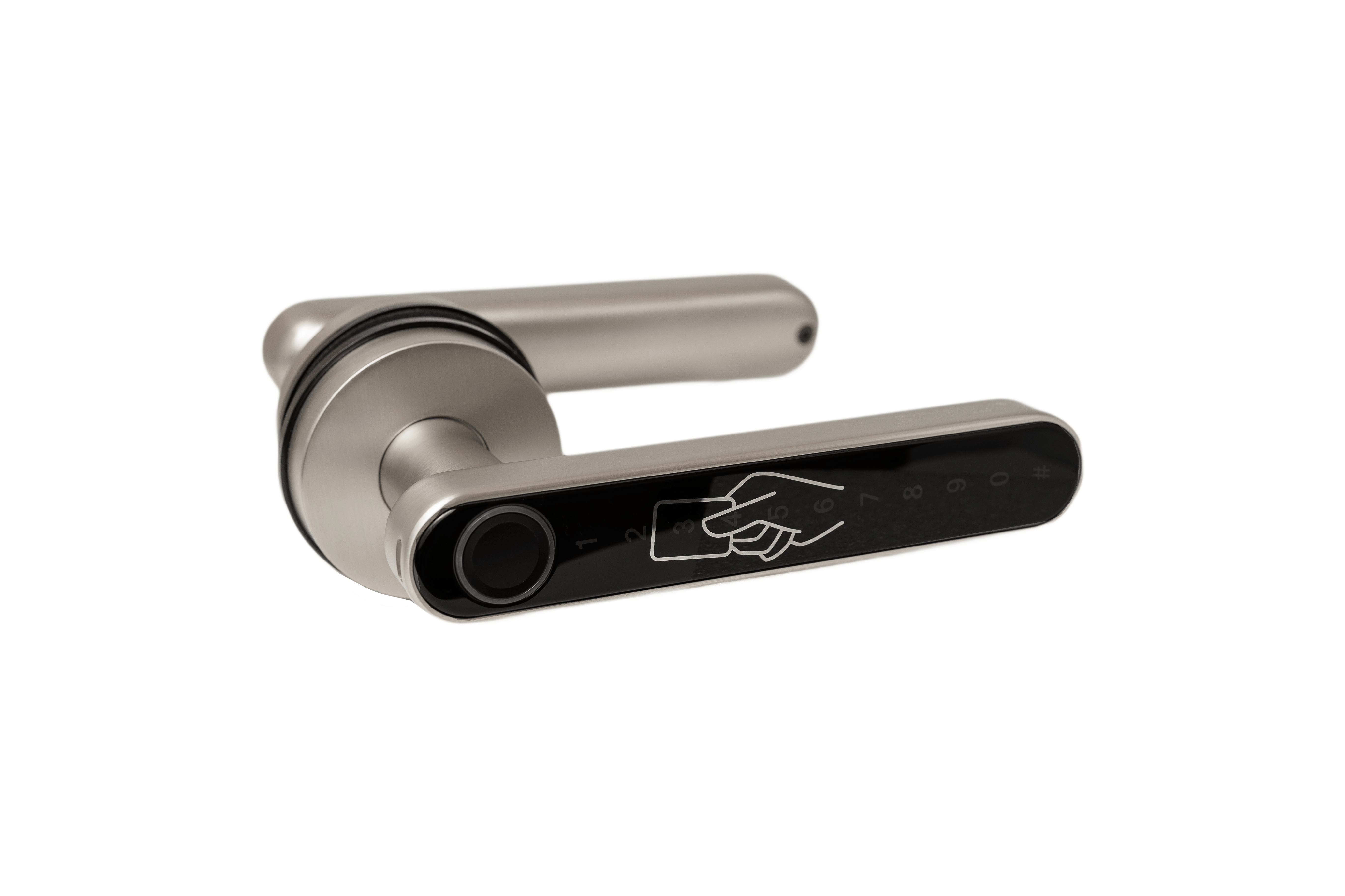 SOREX FLEX Max Pro Bluetooth Fingerprint Lock, Numeric Code and RFID Card, Silver