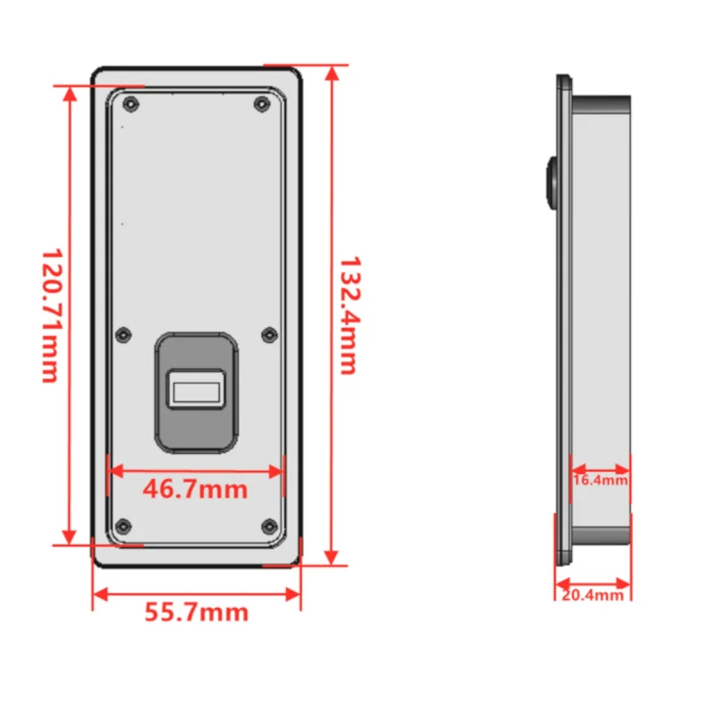 SOREX Smart Unilock+ nowoczesny czytnik ścienny z kamerą – miniatura 4