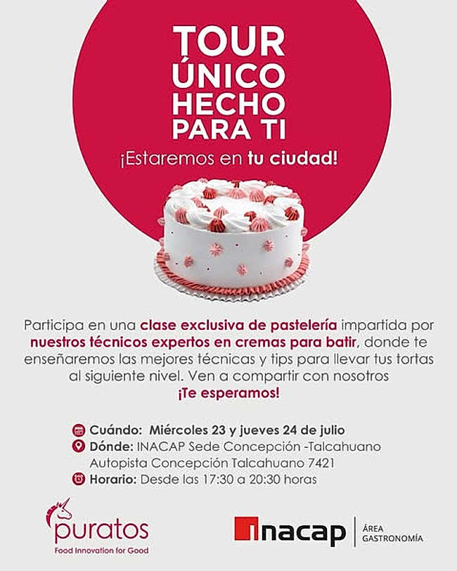 Capacitación en pastelería Inacap