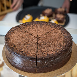 Part de flan au chocolat 