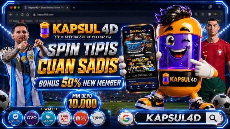 KAPSUL4D Situs Slot Online Terpercaya 2026 - Promo Bonus Member Baru 100%