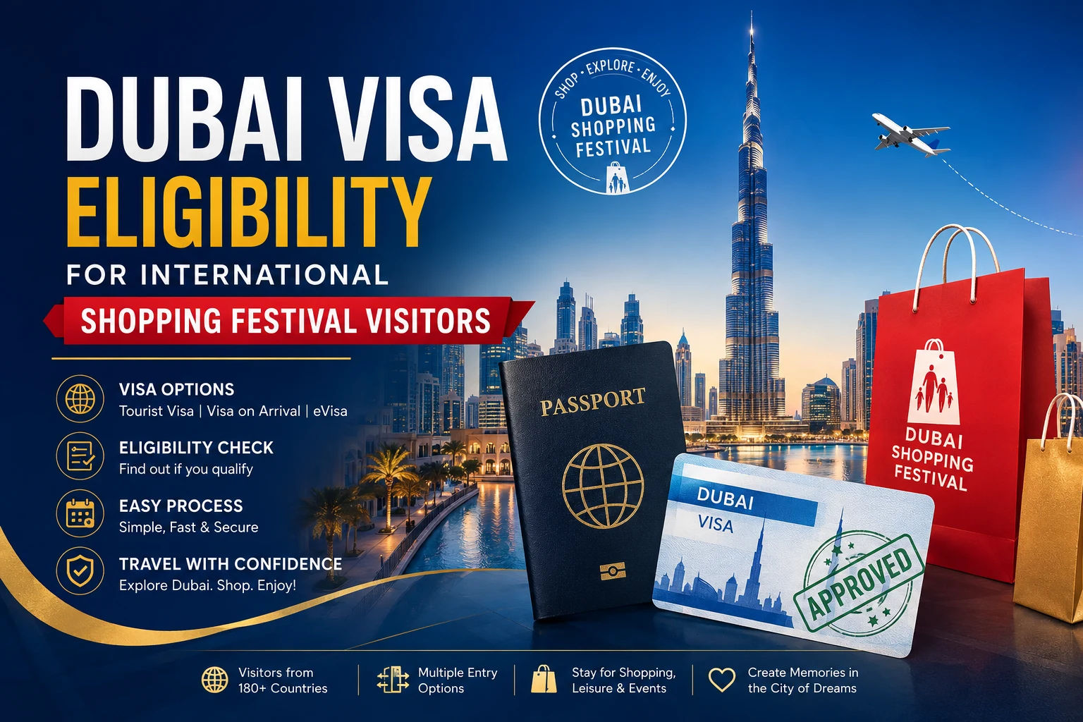 Dubai visa eligibility for international Shopping Festival visitors